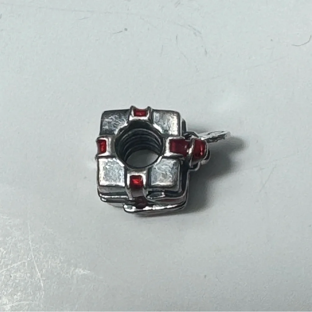 Pandora Precious Gift Present Charm Sterling Silver S925 ALE Red Enamel Gift Box - Picture 5 of 5